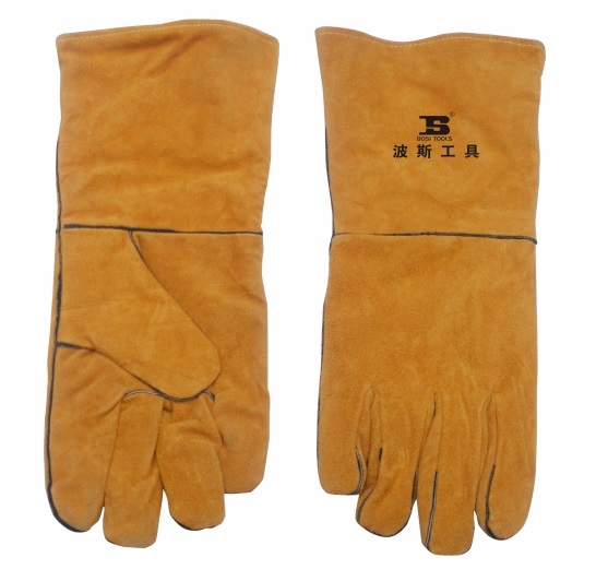 GUANTES DE CUERO PARA SOLDAR DE 15", MARCA BOSI TOOLS, MODELO BS470151