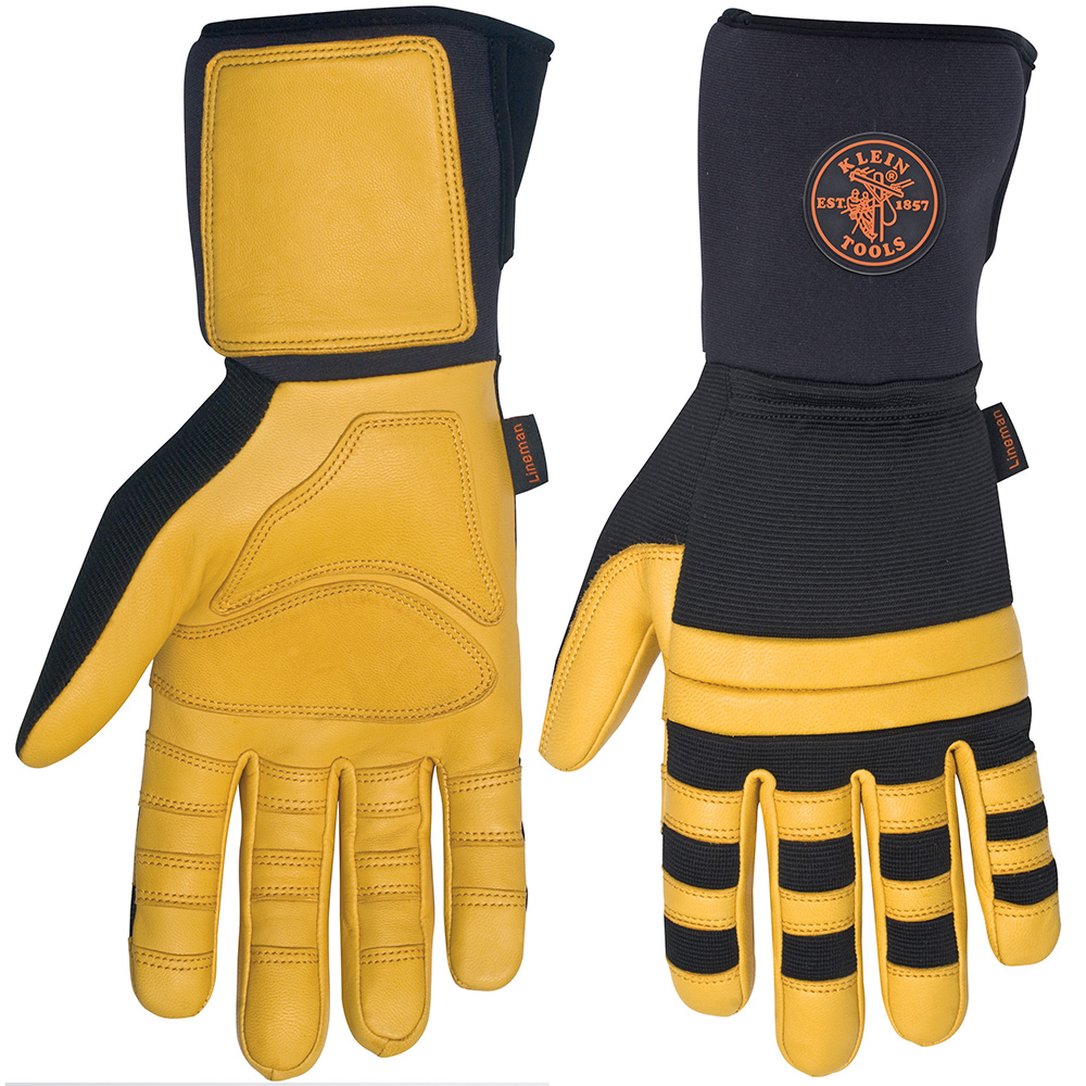 GUANTES DE CUERO PARA LINIERO TALLA M, MARCA KLEIN TOOLS,MODELO 40080