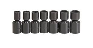 JUEGO DE DADOS DE IMPACTO DE 1/2" DE 7 PIEZAS, DE 13 A 19 MM, MARCA PROTO, MODELO J72143M