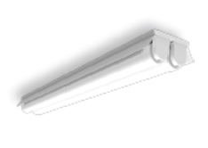 LAMPARA SUPERFICIAL TIPO INDUSTRIAL PARA 2 TUBOS LED DE 18W DE 4', 202 ZIP, MARCA SYLVANIA, MODELO P07082-36