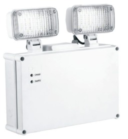 LAMPARA DE EMERGENCIA INDUSTRIAL LED HIGH FLUX,  IP65, IK06, 20W, 2000 LUMEN, 6500K, 120-277V, 25000 HRS, 100 MIN, MARCA SYLVANIA, MODELO P29989-36