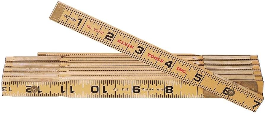 REGLA DE MADERA DE 6', MARCA KLEIN TOOLS, MODELO 901-6