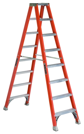 ESCALERA TIPO A DE 6 PIES DOBLE, FIBRA DE VIDRIO, 200 LB, MARCA LOUISVILLE