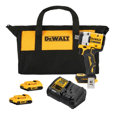 KIT DE LLAVE DE IMPACTO DE 1/2” 20V CON 2 BATERIAS DE 2AH, DEWALT DCF922D2