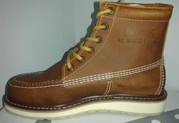 [MG SHOES-15B-80-27-A021] CALZADO BORCEGUI RESISTENTE A LO SOLVENTE 15B-A021 COLOR ROBLE, TALLA 27 / 9, MARCA MG SHOES