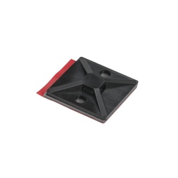 [H151-01631/MB4A] CUADRO ADHESIVO, COLOR NEGRO UV, 1.12" X 1.12", 0.18" MAXIMO ANCHO DE FAJILLA, MARCA HELLERMANN TYTON