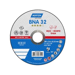 [NORTON150521] DISCO PARA CORTE DE METAL DE 9"X1/8"7/8", CENTRO PLANO, MARCA NORTON, MODELO 150521