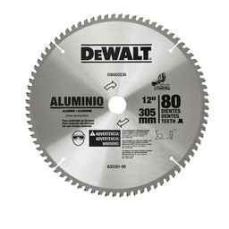[DWA03230] DISCO PARA SIERRA DE 12" 80T, MARCA DEWALT, MODELO DWA03230