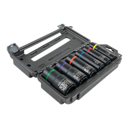 [KLEIN 66010] JUEGO DE CUBOS DE IMPACTO DE 1/2", 2 EN 1, 6 PIEZAS, 12 MEDIDAS DIFERENTES, DE 1/2" A 1-1/8", MARCA KLEIN TOOLS, MODELO 66010