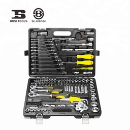 [BS511123] JUEGO DE CUBOS MILIMETRICOS DE 1/4", 3/8" Y 1/2", DE 123 PIEZAS, MARCA BOSI TOOLS, MODELO BS511123