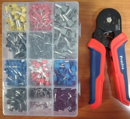 [MG TOOLS SAE 8 6-6] KIT DE REMACHADORA MANUAL PARA TERMINAL TIPO PIN HUECA (CABLES DE CONTROL), MARCA MG TOOLS, MODELO SAE 8 6-6