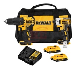 [DW-DCK223D2-B3] KIT DE TALADRO ROTACIONAL Y PERCUTOR, MARCA DEWALT, MODELO DCK223D2-B3/OBSOLETO