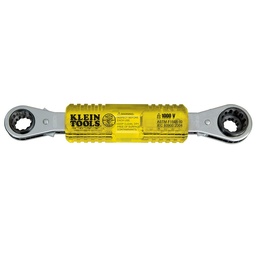 [KLEIN KT223X4-INS] LLAVES DE ESTRIAS DE LINIERO CON MATRACA, AISLADA 1000V, 4 EN 1, 1/2'', 9/16'', 5/8'' Y 3/4'', MARCA KLEIN TOOLS, MODELO KT223X4-INS