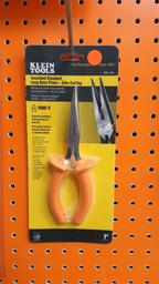 [KLEIN D203-7-INS] TENAZA DE PUNTA LARGA (ALICATE DE CORTE LATERAL) DE 7" AISLADA 1000V, MARCA KLEIN TOOLS, MODELO D203-7-INS